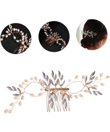 FOMIYES Piece Pearl Hair Comb Tiara Hair Pearls Wedding Hair Accessories for Brides Accessories for Women Pearl Hair Pin Pearl Hair Clip Hair Comb Clips Alloy Set Bridesmaid Mesh - Buy Online on GoSupps.com