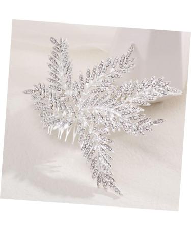 Angoily Bridal Comb Women Hair Wedding Bride Hair Comb Rhinestone Bridal Headpieces for Wedding Bridal Hair Floral Hair Comb Wedding Party Headpiece Girl Alloy Bridesmaid Hair Accessories - Buy Online on GoSupps.com