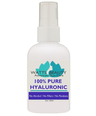 Anti Aging Wrinkle Filler of 100% Pure Hyaluronic Acid for Face - No Alcohol  No Parabens  Vegan & USA - Hyaluronic Levels Simply Decrease with Age Causing Sagging  Wrinkles  Dry Skin & Fine Lines 2 Fl Oz (Pack of 1)