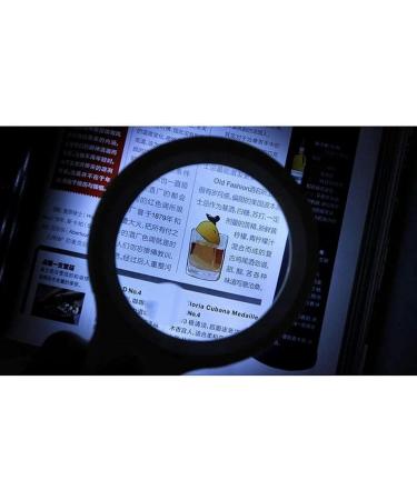 Portable Magnifier 15 Times Handheld Reading Optical LED Light 90MM Large Lens 30 Magnifier Full of Stars - Buy Online on GoSupps.com
