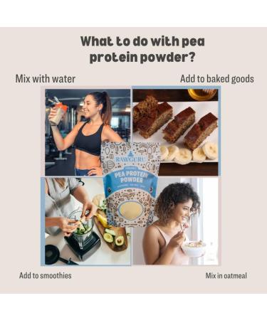 RawGuru Organic Pea Protein Powder - 16 oz | USDA Organic Gluten Free Non-GMO Vegan | Premium Plant Protein for Optimal Health - Buy Online on GoSupps.com