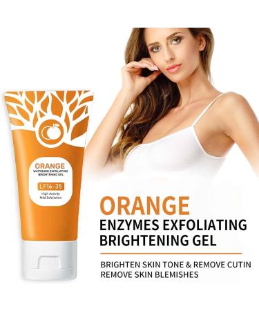  BAInuai Exfoliating facial gel for women brightening orange deep cleansing and smoothing - Buy Online on GoSupps.com