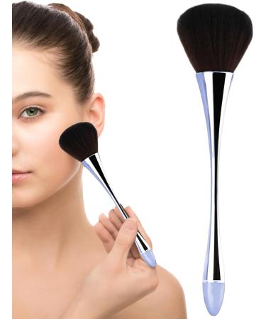 Blush Brush for Cheeks | Blush Makeup Brush with Slim Waist - Powder Foundation Brush Nail Brushes Face Makeup Tool for Complete Coverage and Prefect Finish grey blue - Buy Online on GoSupps.com