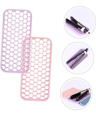 SKISUNO 2pcs Hairdressing Potholder Curling Iron Mat Curling Wand Mat Silicone Mat for Hair Tools Silicone Hair Tool Holder Counter Curling Wand Holder Silicone Straightener Holder - Buy Online on GoSupps.com