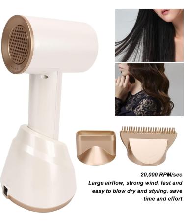 XHTLLO Cordless Hair Dryer Hot Cold Air Cordless Rechargeable Cordless Blow Dryer with Base 3 Gears Handheld Rechargeable Hair Dryer Cordless for Home Travel(US) - Buy Online on GoSupps.com