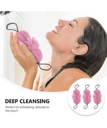 Beaupretty 3pcs Bath Ball & Loofah Set - Luxe Shower Back Scrubber & Body Cleaner Sponge - Perfect for All Skin Types - Shop Internationally - Buy Online on GoSupps.com