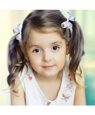 Bekecidi 16 Pieces Cloth Bow Hair Accessories Set Bow Hairpin Bow Hair Clips Bow Rubber Band Bow Head band for Girls Kids (White) - Buy Online on GoSupps.com