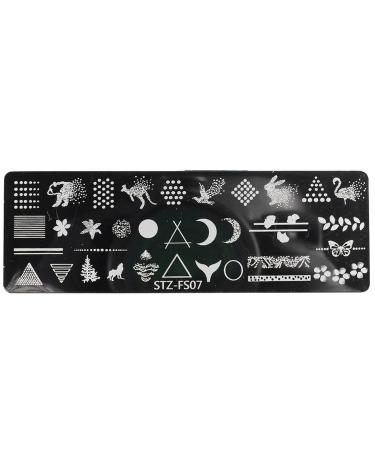 Nail Art Stamp Plates for Women & Girls | Engraved Patterns Rustproof Designs Floral Nail Stamps - Buy Online on GoSupps.com