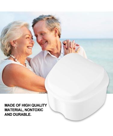 Denture Case - Portable Storage Box for False Teeth (White) | Secure & Lightweight - Ideal for Travel - Buy Online on GoSupps.com