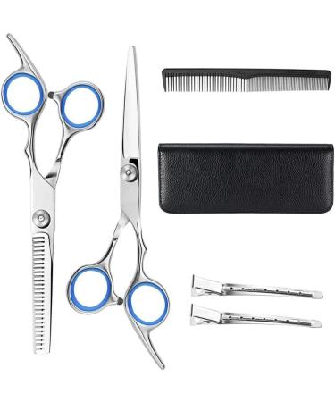 NWOUIIAY Professional Hair Scissors Set - 6.7 Inch Stainless Steel Hairdressing Scissors & Thinning Shears for Precise Haircuts - International Shipping Available - Buy Online on GoSupps.com