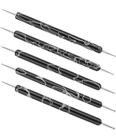 Moslate Tools Nail Dotting Drawing Tool - Double Ended Multifunctional Nail Brushes Miniature Painting Brushes Nail Liner Brush Dotting Pen Black - Buy Online on GoSupps.com