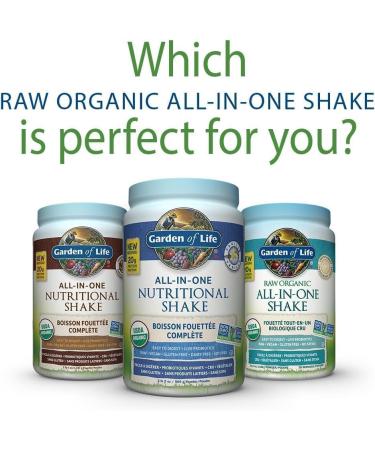 Garden of Life Raw All-in-One Nutritional Shake Chocolate Cocoa (28 servings- 1017g) Packed with 20 grams of Certified Organic Plant Protein packed with incredible nutrition to help build lean muscle. Assists in the building of lean muscle when combined w - Buy Online on GoSupps.com