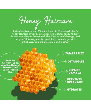 Urban Hydration Honey Health and Repair Daily Hair Moisturizer - 9.1 fl oz | Sulfate, Paraben, and Dye Free | Hydrates, Prevents Breakage, Tames Frizz | Smooth and Shiny Hair - Buy Online on GoSupps.com