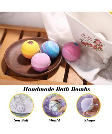 Organic Extra Large 12 Pack Handmade Bath Bombs Gift Set with Essential Oils and Shea Butter - Perfect Birthday and Valentines Gift for Women and Kids - Buy Online on GoSupps.com