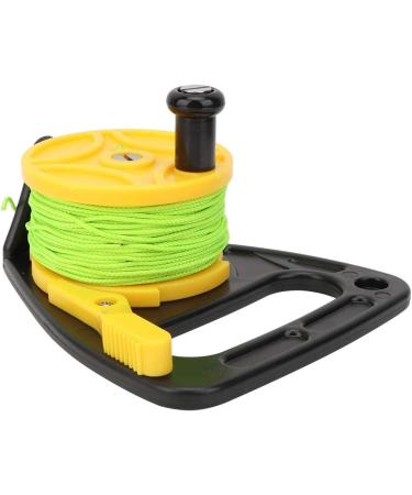 Keenso 46m/150FT Handle Pulley Scuba Spool Reel for Cave Wreck Diving - Yellow - Buy Online on GoSupps.com