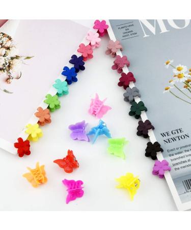 Fengek 160 Pcs Mini Hair Clips Set for Girls and Women - Butterfly and Petal Clips Hair Accessories in Assorted Colors - Buy Online on GoSupps.com