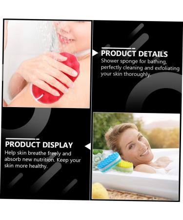 LALAFINA 6pcs Three Layer Bath Sponge Set - Body Wash, Scalp Scrubber, and Exfoliating Sponge for Shower - Buy Online on GoSupps.com