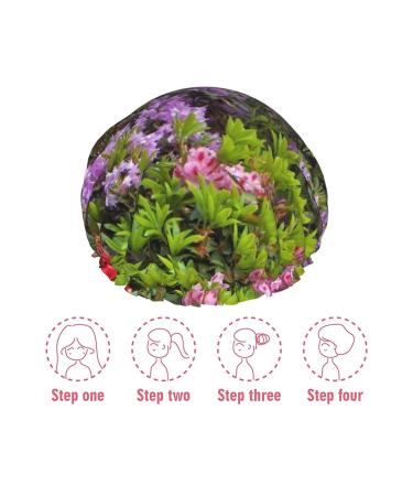 Custom Waterproof Reusable Shower Cap for Women & Girls | Personalized Design, Adjustable Elastic Band, Peva Lining | Double Protection Layers | Ideal for Long, Short, Curly Hair - Buy Online on GoSupps.com