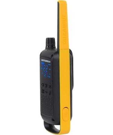 Motorola Solutions Portable FRS T470 Talkabout Two-Way Radios Emergency Preparedness Rechargeable 22 Channel 35 Mile Black W/Yellow 2 Pack - Buy Online on GoSupps.com