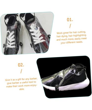 HAPINARY 2 Pairs Barber Shoe Covers Transparent Shoe Covers Salon Barber Cape Shoe Hairdressing Shoes Cover Hair Stylist Shoes Cape Haircut Shoes Protector Cloaks Capes - Buy Online on GoSupps.com