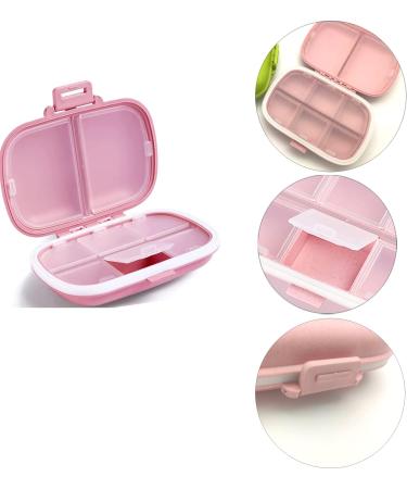 4 Pack Travel Pill Organizer - 8 Compartments Moisture-Proof & Portable Daily Medicine Case for Vitamins & Supplements - Buy Online on GoSupps.com