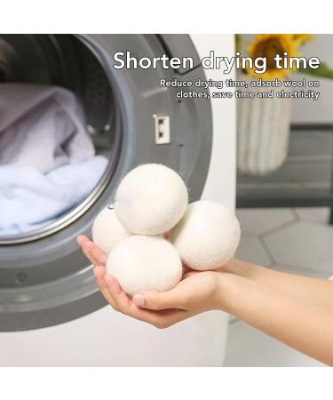 Eco-Friendly Wool Dryer Balls - Reusable Laundry Drying Balls Reduces Static & Wrinkles - Pack of 6 - Buy Online on GoSupps.com
