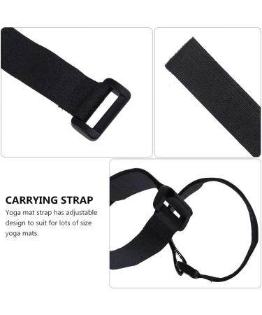 SEWACC 12pcs Yoga Mat Strap - Tightly Secure Your Mat with Hook and Loop Ties, 25*400mm Black - Buy Online on GoSupps.com