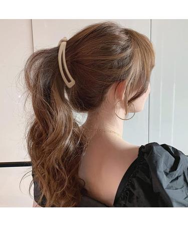 ZSPERKLA 4 Pcs Large Banana Hair Clips for Thick Hair Vintage Banana Clip Non-Slip Matte Ponytail Hair Clip Hair Styling Accessories for Women and Girls - Buy Online on GoSupps.com