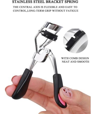 AKOAK Stainless Steel Eyelash Curler - Heart Handle Curling Clip for Perfect Lashes | Best Makeup Tools for Women | International Shipping Available - Buy Online on GoSupps.com
