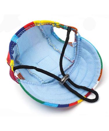 EGURS Dog and Cat Baseball Hats - Peace Sunbonnet Connection for Small Medium & Large Pets - Rainbow Colors - Buy Online on GoSupps.com