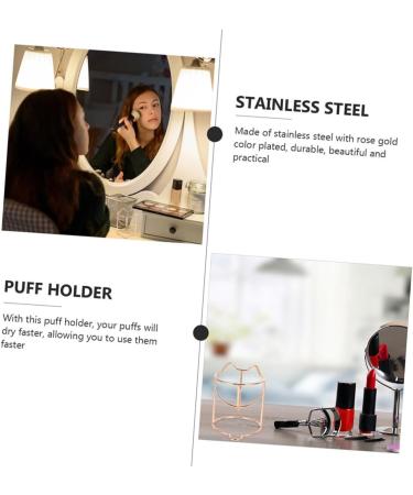 Angoily Beauty Egg Holder Makeup Brush Organizer Puff Holding Rack Beauty Sponge Holder Blending Sponge Holder Beauty Sponge Holder Puff Rack The Face Metal Egg Rack - Buy Online on GoSupps.com
