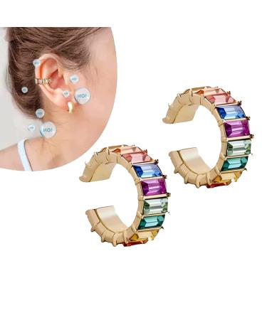 Tinnitus KyaniteION Women Ear Cuff KyaniteION Women Ear Cuff Tinnitus Kyaniteion Ear Cuff Non Piercing Acupressure Earrings for Women (1 Pair)