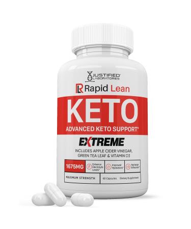 (2 Pack) Rapid Lean Keto ACV Extreme Pills 1675MG Keto Support Blend Capsule Alternative to Keto ACV Formulated with Apple Cider Vinegar Extra Virgin Olive Oil Powder Green Tea Leaf 120 Capsules
