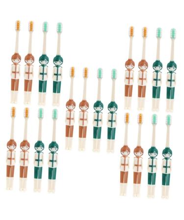 Doitool 20 STK children's toothbrush toothbrushes for children kids toothbrush toothbrush fall travel toothbrush travel toothbrush ergonomic toothbrush super soft products for children baby pp