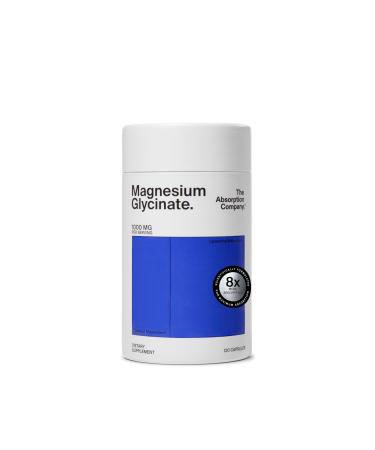 Magnesium Glycinate 1000mg - Liposomal Magnesium Bisglycinate for Max Absorption - Extra Strength to Support Body and Mind, Non-Laxative, Vegan, Gluten-Free - 120 Capsules