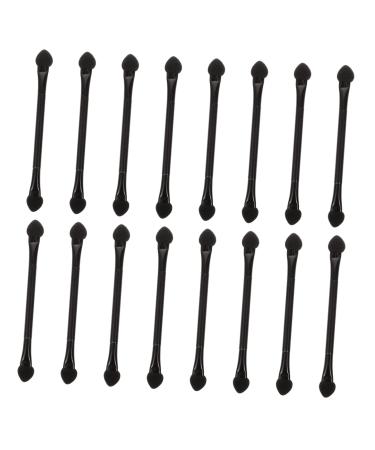 Beatifufu 30pcs Double Ended Eye Shadow Stick Beauty Sponge Eyeshadow Makeup Sticks Sponge Eyeshadow Plastic