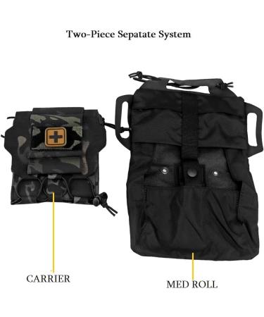 Tactical Military Pocket MOLLE Fast First Aid Belt Bag | Survival Med Roll Carrier with Hypalon Handle - BCP - Buy Online on GoSupps.com