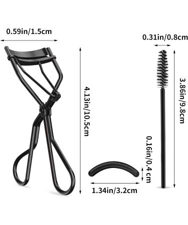 Sibba Eyelash Curler Kit 3Pcs Eyelash Aid and brow Brush Lash Curler with 10 Silicone Replacement Pads for Women Girls No Pinching or Pulling Fit All Eye Shapes - Buy Online on GoSupps.com