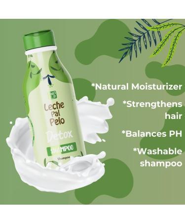 Leche Pal Pelo Detox Shampoo - Apple Cider Vinegar & Honey Infused | pH Balanced Hair Transformation | Moisture & Shine Repair - 14.9 oz - Buy Online on GoSupps.com