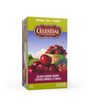 Celestial Seasonings Herb Tea Black Cherry Berry, 20-count (Pack of6)