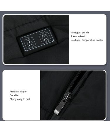HEEPDD Electric Heated Vest - 2 Control Buttons 8 Heat Zones USB Heating Vest for Home (XL) | Shop Internationally - Buy Online on GoSupps.com