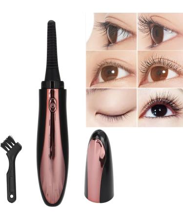 Qukaim Electric Eyelash Curler Electric Eyelash Curler USB Rechargeable Natural Quick Heated Eyelash Curling Clip for Women Black - Buy Online on GoSupps.com