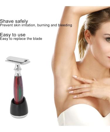 Sluffs Manual Scraper & Accessories - Double-Edged Razor Tool with Holder Base & Spare Stands (Red) | International Shipping Available - Buy Online on GoSupps.com