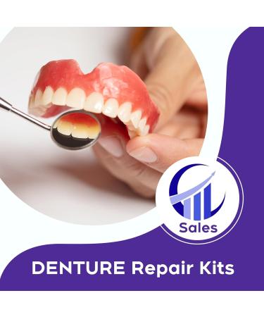 Full Set Fake Teeth Denture Kit - Top & Bottom | Moldable At-Home DIY Temporary Missing Teeth Replacement, Natural Smile Kit-JJ113 Red - Buy Online on GoSupps.com