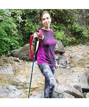 Folding Trekking Pole Ultra-Light 5-Section Outdoor Walking Stick Walking Stick Mountain Climbing Telescopic Walking Stick 7075 Lightweight Aluminum Alloy Multi-Functional Sports Equipment(Color:A) - Buy Online on GoSupps.com