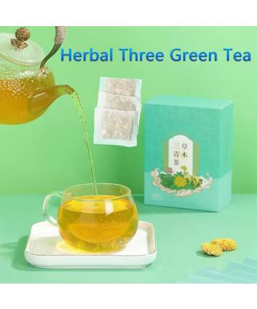 Herbal Three Cleansing Tea Herbal Three Green Tea Liver Support Tea Chinese Everyday Herbal Nourishing Liver Tea Dampness Removing Tea (2BOX) - Buy Online on GoSupps.com