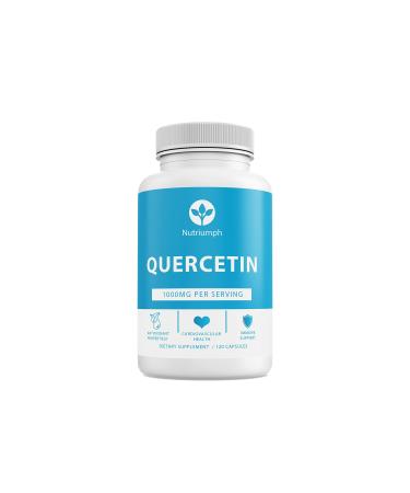 Nutriumph Quercetin 1000mg per Serving | Antioxidant Properties Overall Health & Immune Support Supplement | 120 Capsules