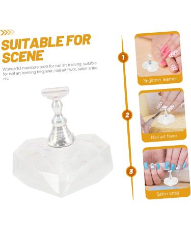 Beavorty 1 Set magnetic base nail stands for press on press on nail holder nail display stand nail holder for painting nails magnetic nail supplies for beginners Acrylic portable Nail set - Buy Online on GoSupps.com