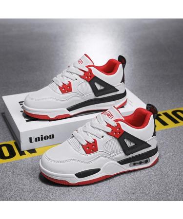 Buy Adoff Basketball Shoes for Kids - Casual Board & Sports Shoes in EU Size 33 - Stylish White & Red | International Shipping Available - Buy Online on GoSupps.com