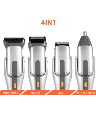 Premium Cordless Hair Clipper & Beard Trimmer Kit for Men - Waterproof USB Rechargeable - 4 in 1 Grooming Solution - Buy Online on GoSupps.com